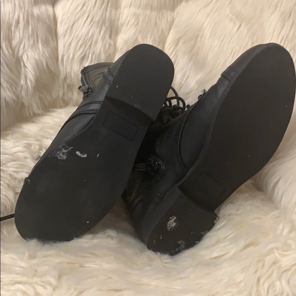 girls black combat boots - Picture 3 of 5